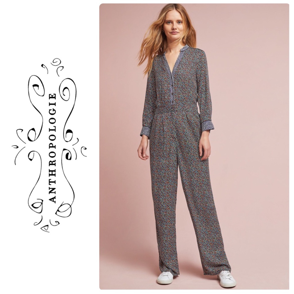 BNWT Anthropologie Christene Silken Jumpsuit